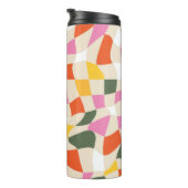 Farbenfrohe Muster: Dynamik und Stil Thermosbecher (Nach rechts gedreht)