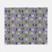 Farbenfrohe Muster Fleecedecke (Vorderseite (Horizontal))