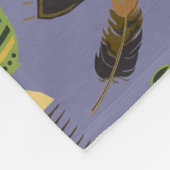 Farbenfrohe Muster Fleecedecke (Ecke)