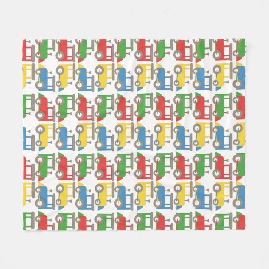 Farbenfrohe Muster Fleecedecke (Vorderseite (Horizontal))