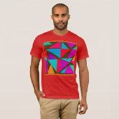 Farbenfrohe Muster Fun T-Shirt (Vorne ganz)