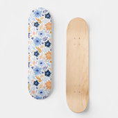 Farbenfrohe Muster für Blume Skateboard (Vorderseite)
