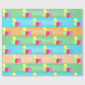 Farbenfrohe Muster für die Balloons Geschenkpapier (Flach)