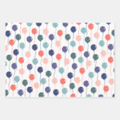 Farbenfrohe Muster für die Balloons Geschenkpapier Set (Vorderseite 2)