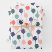 Farbenfrohe Muster für die Balloons Geschenkpapier Set (Beispiel)
