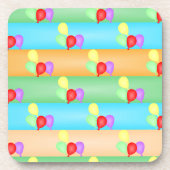 Farbenfrohe Muster für die Balloons Getränkeuntersetzer (Vorderseite)