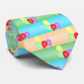 Farbenfrohe Muster für die Balloons Krawatte (Gerollt)