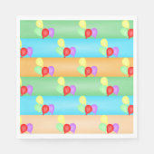 Farbenfrohe Muster für die Balloons Serviette (Vorderseite)