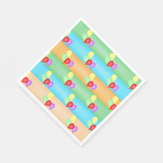 Farbenfrohe Muster für die Balloons Serviette (Ecke)