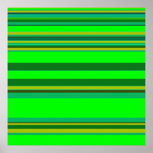 Farbenfrohe Muster für grüne Streifen - individuel Poster (Vorne)