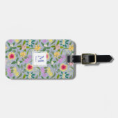 Farbenfrohe Muster für Illustrierte tropische Blum Gepäckanhänger (Vorderseite horizontal)