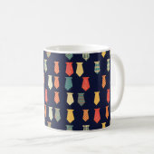 Farbenfrohe Muster für kleine Krawatte Kaffeetasse (VorderseiteRechts)