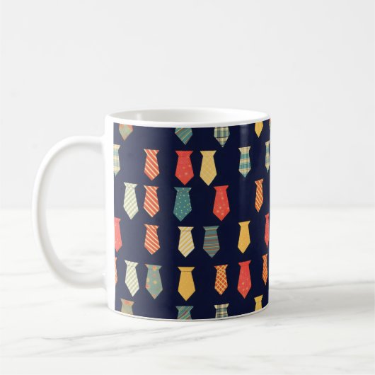 Farbenfrohe Muster für kleine Krawatte Kaffeetasse (Links)