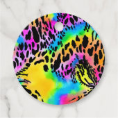 Farbenfrohe Muster für Tierdrucke Geschenkanhänger (Vorderseite)