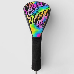 Farbenfrohe Muster für Tierdrucke Golf Headcover