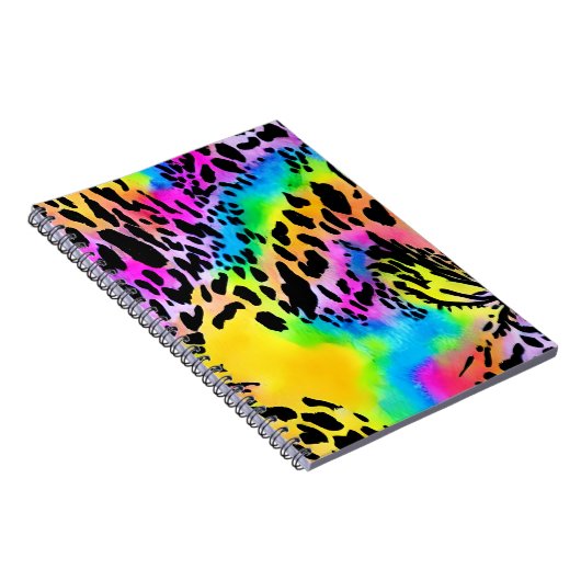 Farbenfrohe Muster für Tierdrucke Notizblock (Rechte Seite)