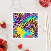 Farbenfrohe Muster für Tierdrucke Serviette (Beispiel)