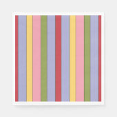 Farbenfrohe Muster für vertikale Streifen Serviette (Vorderseite)