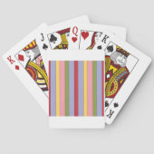 Farbenfrohe Muster für vertikale Streifen Spielkarten (Rückseite)