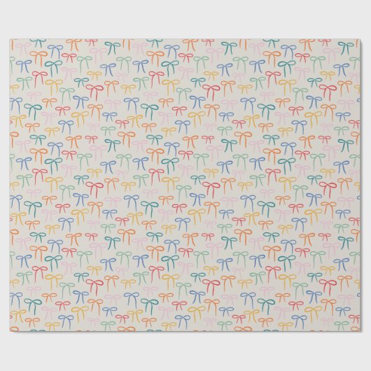 Farbenfrohe Muster Geschenkpapier (Flach)