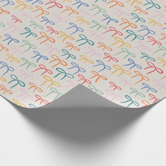 Farbenfrohe Muster Geschenkpapier (Ecke)