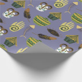 Farbenfrohe Muster Geschenkpapier (Ecke)