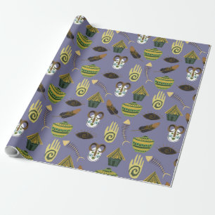 Farbenfrohe Muster Geschenkpapier