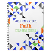 Farbenfrohe Muster Glaube Inspiration Zitat Notizblock (Vorderseite)