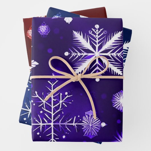 Farbenfrohe Muster Kollektion 2 Geschenkpapier Set (Beispiel)