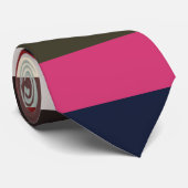 Farbenfrohe Muster Krawatte (Gerollt)