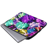 Farbenfrohe Muster Laptopschutzhülle (Vorne Knopf)