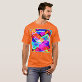 Farbenfrohe Muster Magie T-Shirt (Vorne ganz)