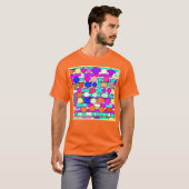 Farbenfrohe Muster Magie T-Shirt (Vorne ganz)