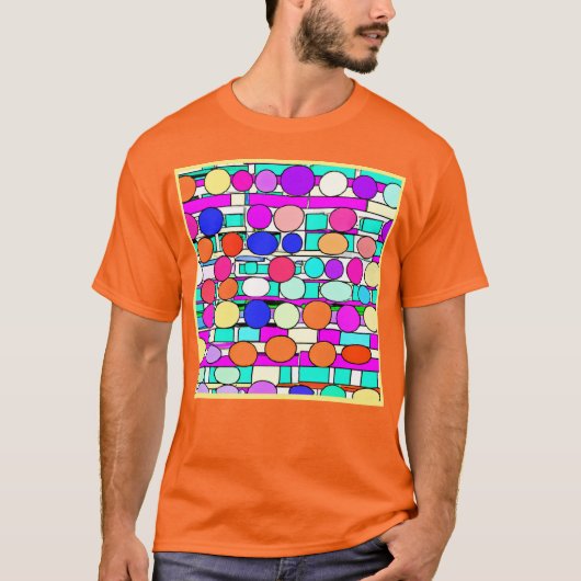 Farbenfrohe Muster Magie T-Shirt (Vorderseite)
