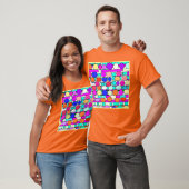 Farbenfrohe Muster Magie T-Shirt (Unisex)