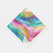Farbenfrohe Muster Napkins Serviette (Ecke)
