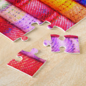 Farbenfrohe Muster Puzzles Traditionelles Holzgewe (Seite)