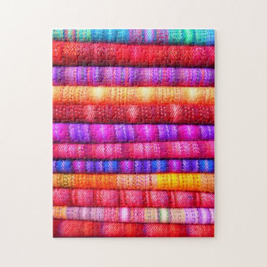 Farbenfrohe Muster Puzzles Traditionelles Holzgewe (Vertikal)