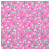 Farbenfrohe Muster Safari-Zebra-Pferdeschwalbe ros Stoff (Muster)