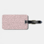 Farbenfrohe Muster Typografie Moderne Brautkneipe Gepäckanhänger (Rückseite horizontal)