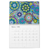 Farbenfrohe Muster und Funky Designs Kalender (Feb 2026)