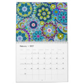 Farbenfrohe Muster und Funky Designs Kalender (Feb 2027)