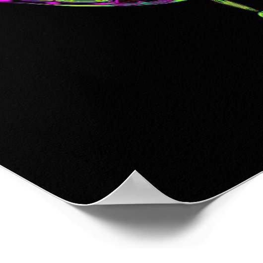 Farbenfrohe Muster (Vögel in einem Froschnest-Wapp Poster (Ecke)