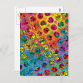 Farbenfrohe Mustererstellung "Sinbads Schatz" Postkarte (Vorne/Hinten)