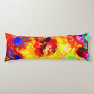 Farbenfrohe Musterexplosion Seitenschläferkissen