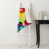 Farbenfrohe Musterexplosion Sherpadecke (Beispiel)
