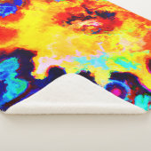 Farbenfrohe Musterexplosion Sherpadecke (3/4)