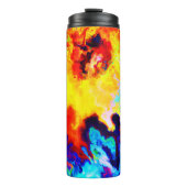 Farbenfrohe Musterexplosion Thermosbecher (Vorderseite)