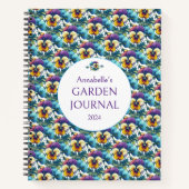 Farbenfrohe Mustergärtner Skettelzeitung Notizblock (Vorderseite)