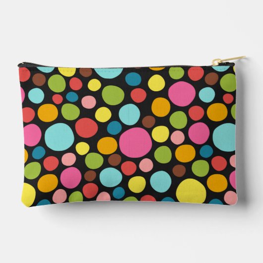 Farbenfrohe Musterinspiration Cute Zubehörtasche (Rückseite)